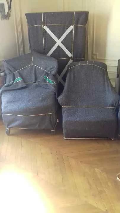 Meubles emballés avec couvertures de protection pour déménagement Digidem