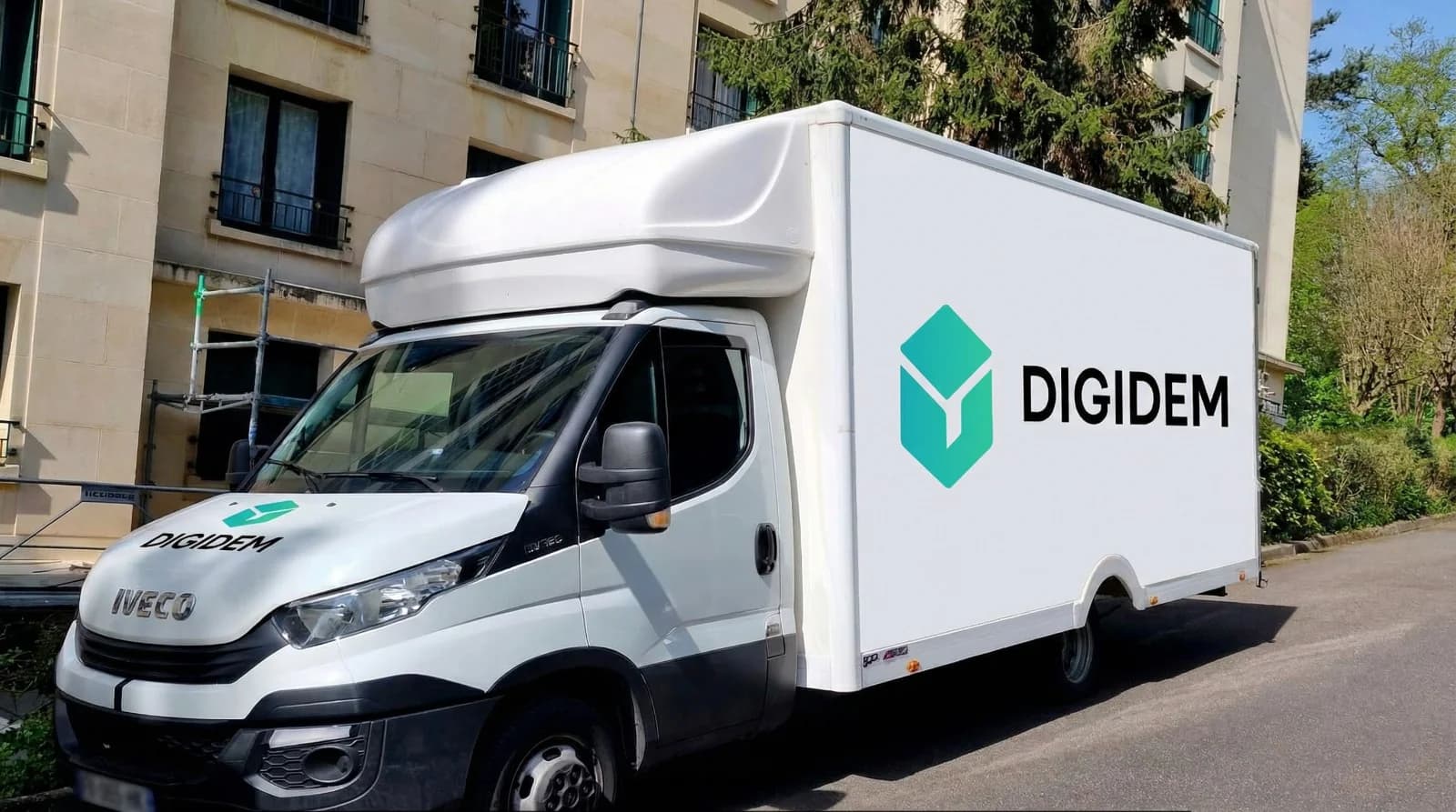 Fourgon utilitaire Digidem pour déménagement en ville